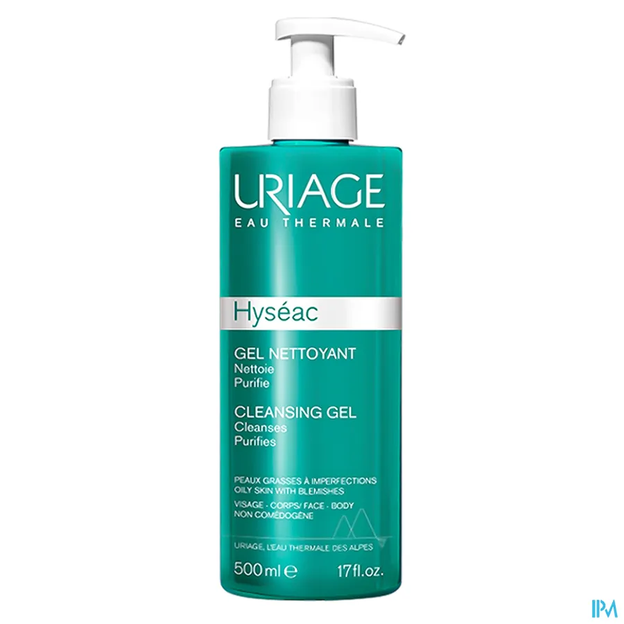 packshot van Uriage Hyséac Reinigingsgel 500 ml