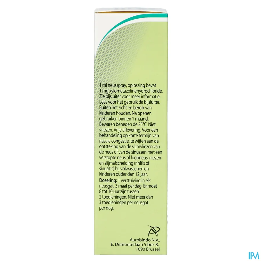 packshot van Rhinivex Neusspray tegen de Verstopte Neus 10 ml