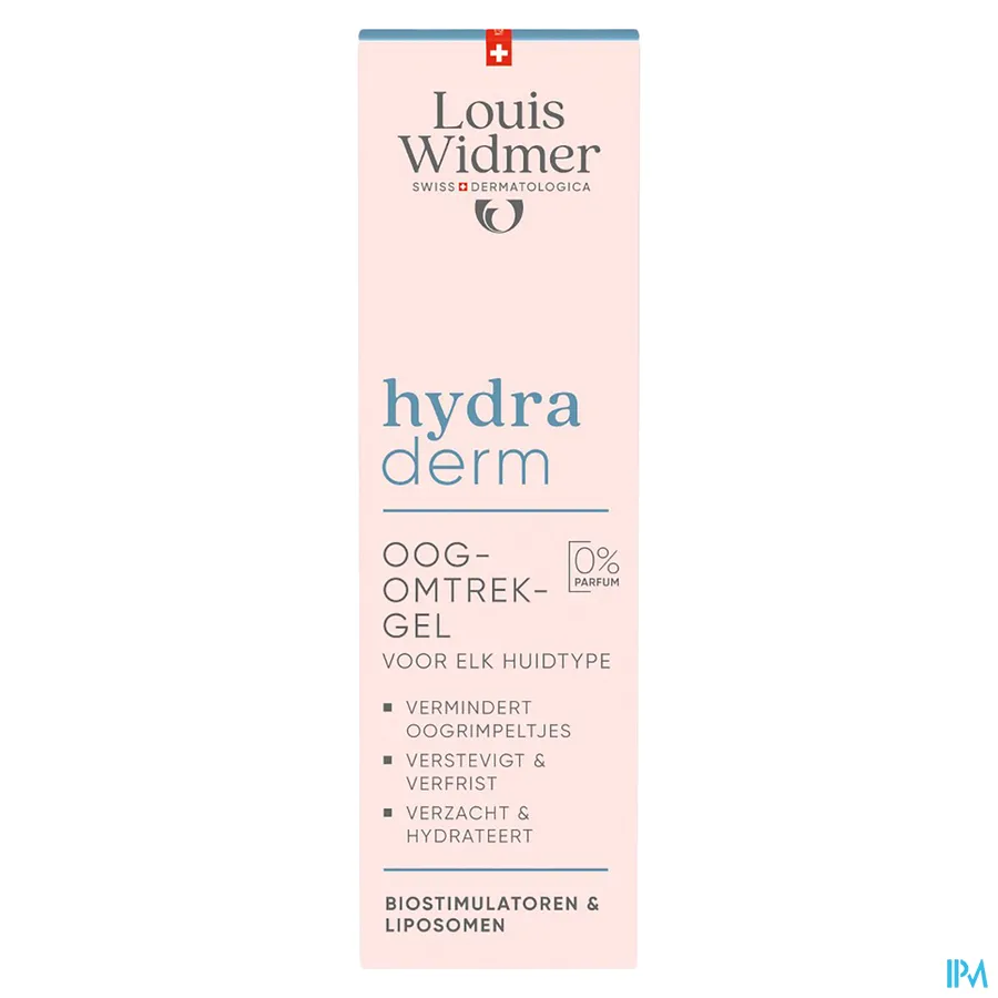 packshot van Louis Widmer Hydraderm Oogomtrekgel 15 ml - zonder parfum