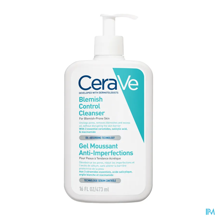 packshot van CeraVe Anti-Onzuiverheden Reinigingsgel 473 ml