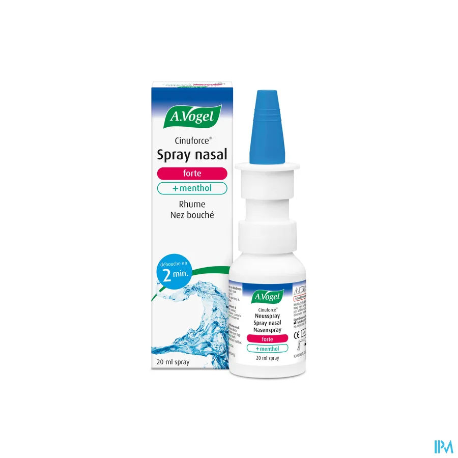 productshot van A. Vogel Cinuforce Neusspray Forte + Menthol 20 ml