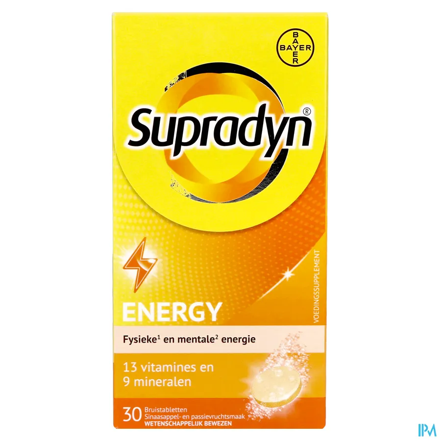 packshot van Supradyn Energy 30 bruistabletten