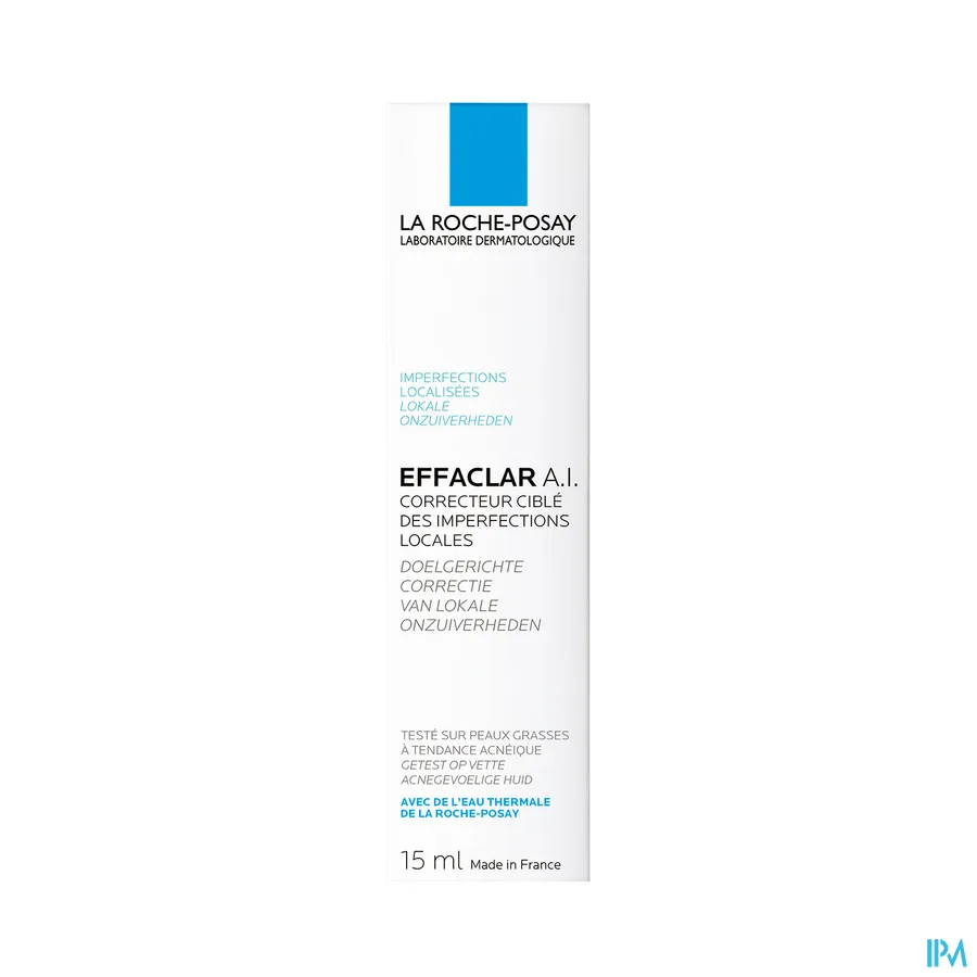 packshot van La Roche-Posay Effaclar A.I. Doelgerichte Correctie van Huiderupties 15 ml