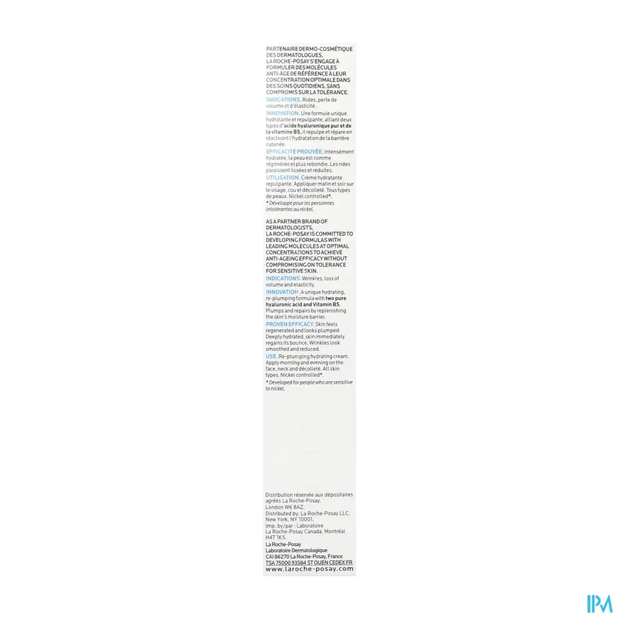 packshot van La Roche-Posay Hyalu B5 Antirimpelcrème 40 ml