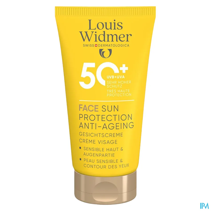 productshot van Widmer Face Sun Protection Anti-ageing 50+ 50 ml