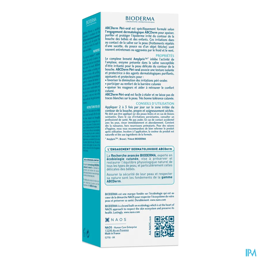 packshot van Bioderma ABCDerm Péri-Oral 40 ml