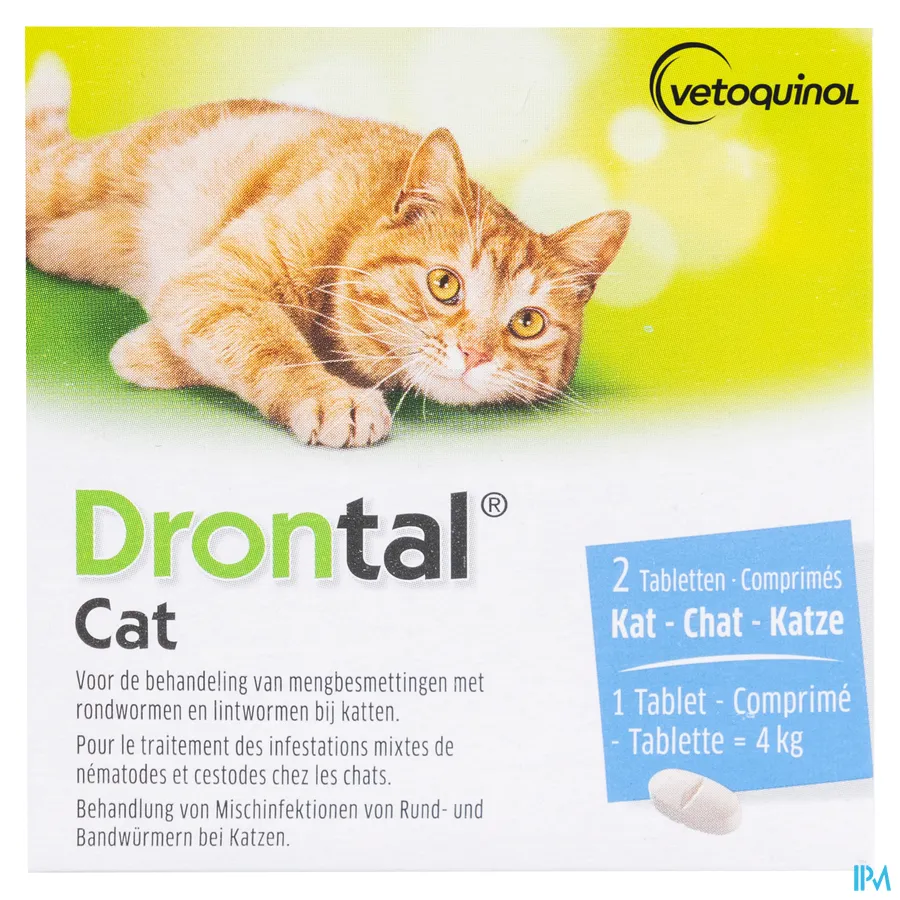 packshot van Drontal Cat 2 tabletten
