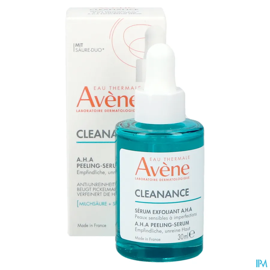 productshot van Avene Cleanance A.H.A. Exfoliërend Serum 30 ml