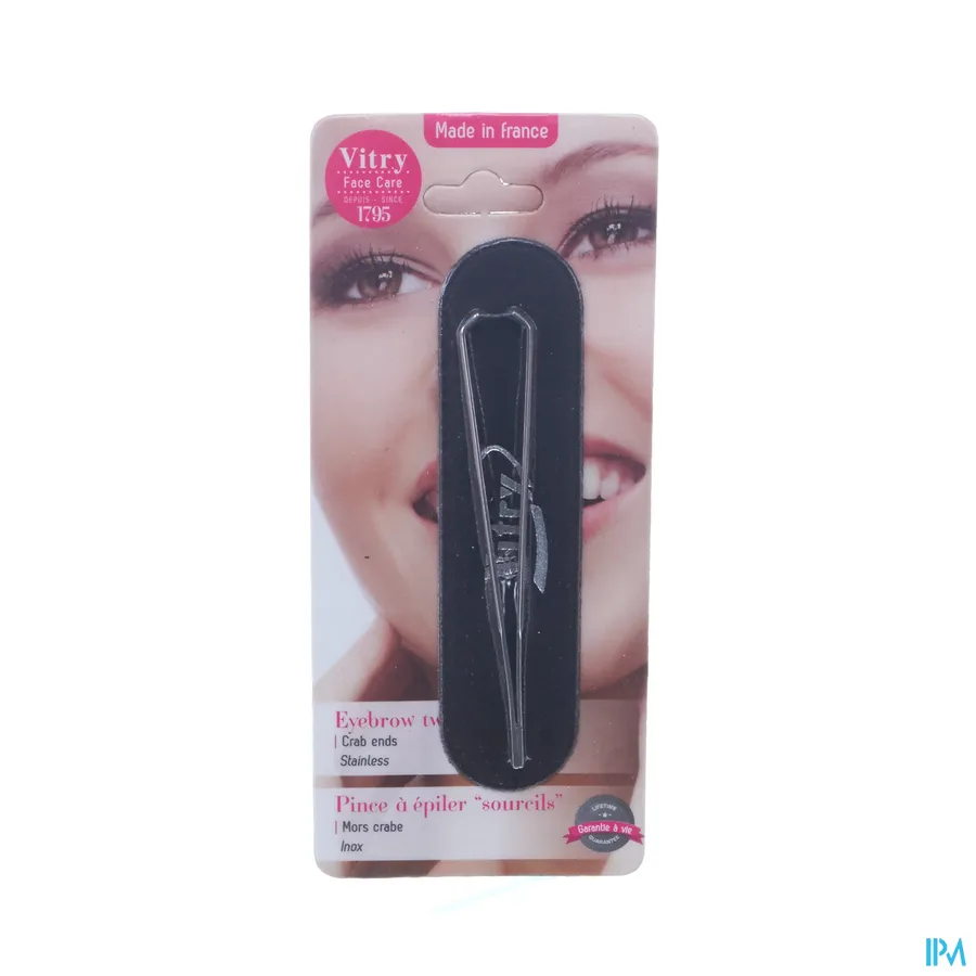 packshot van Vitry Epileerpincet met Krabvormige Top