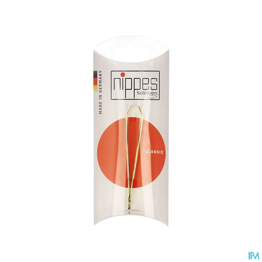 packshot van Nippes epileerpincet verguld 9G