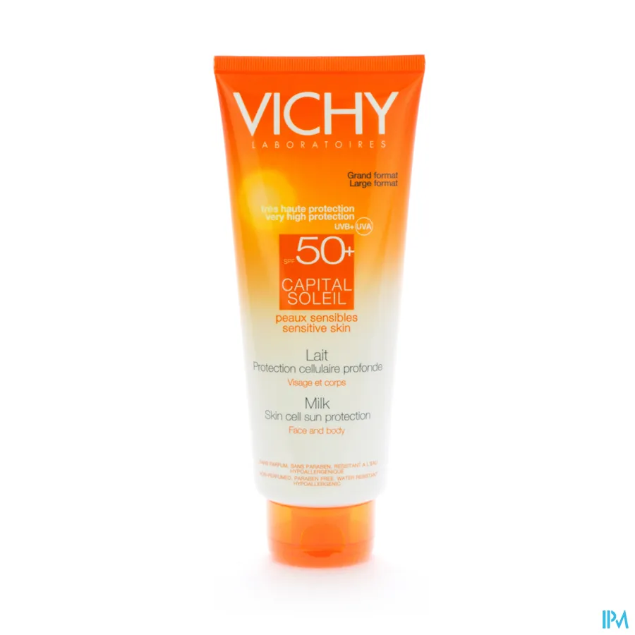 packshot van Vichy Capital Soleil Onzichtbare Hydraterende Beschermende Melk SPF 50+ 300 ml