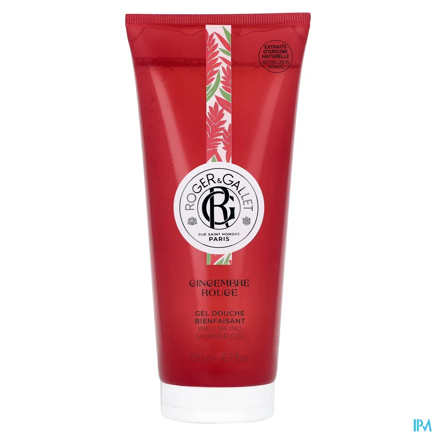 packshot van Roger & Gallet Gingembre Rouge Douchegel 200 ml
