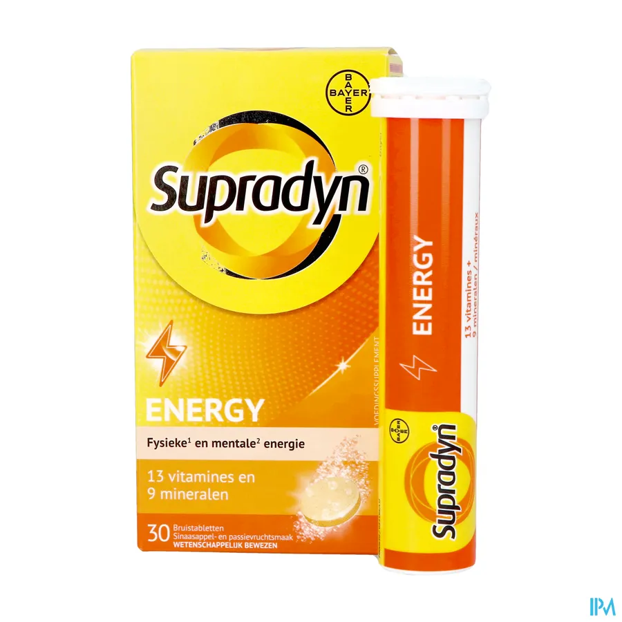 packshot van Supradyn Energy 30 bruistabletten