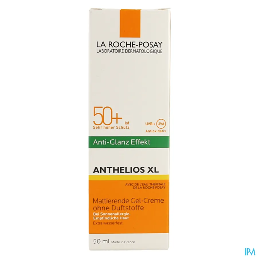 packshot van La Roche-Posay Anthelios XL Gel-Crème Dry Touch zonder Parfum SPF50+ 50 ml