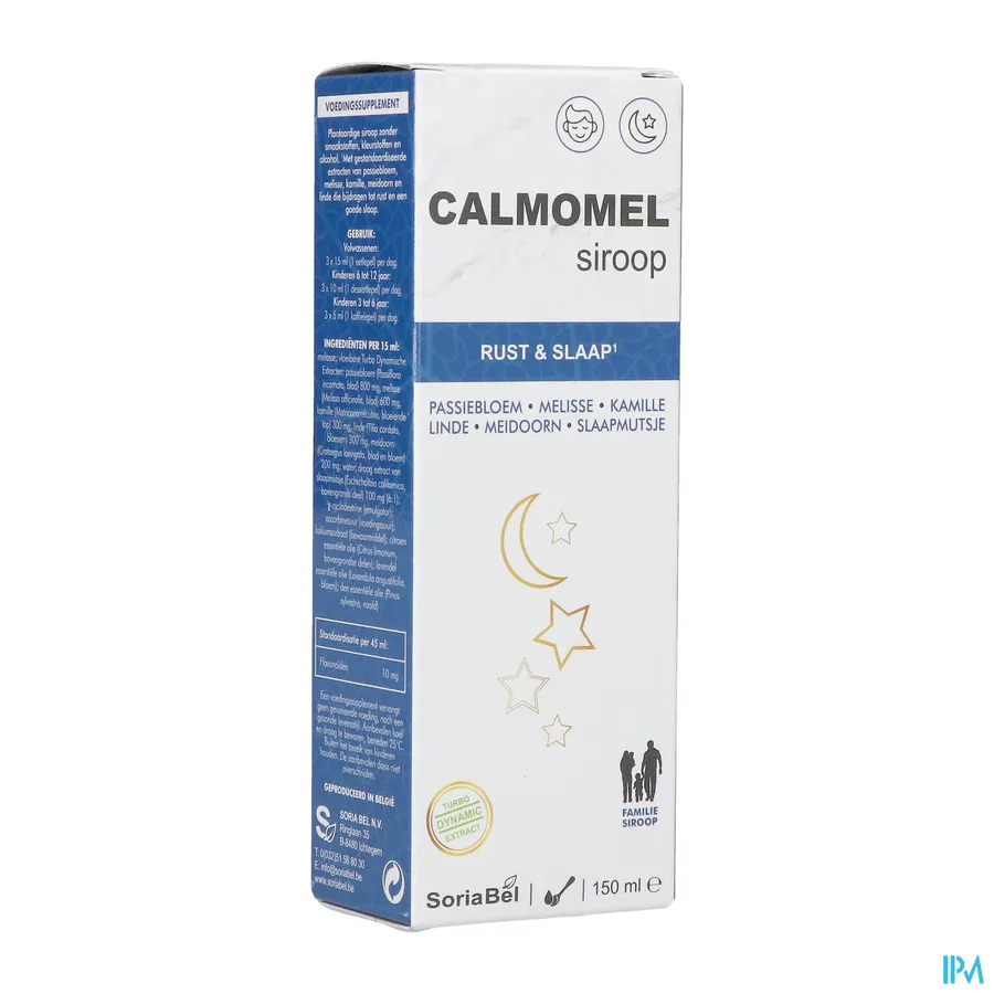 packshot van Soria Calmomel Siroop 150 ml