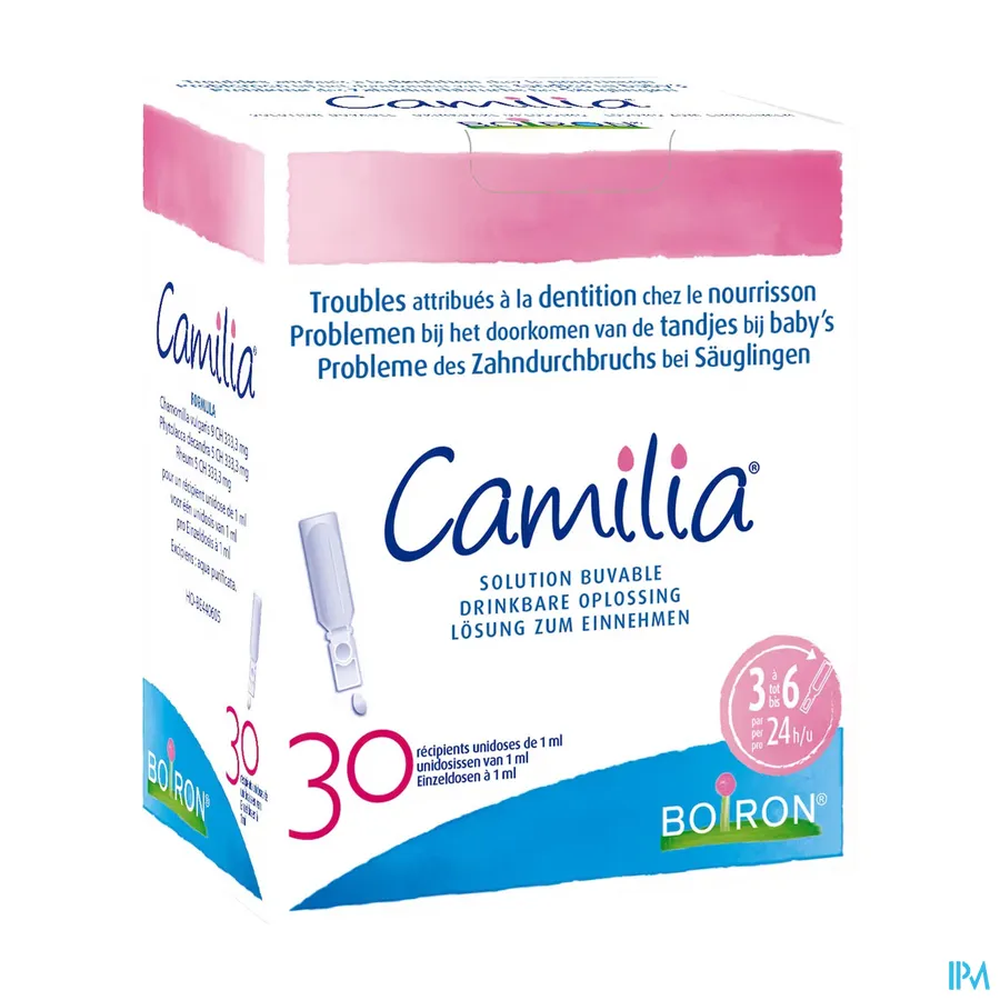 packshot van Boiron Camilia 30 unidoses