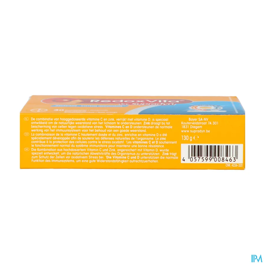 packshot van RedoxVita Triple Action 30 Bruistabletten