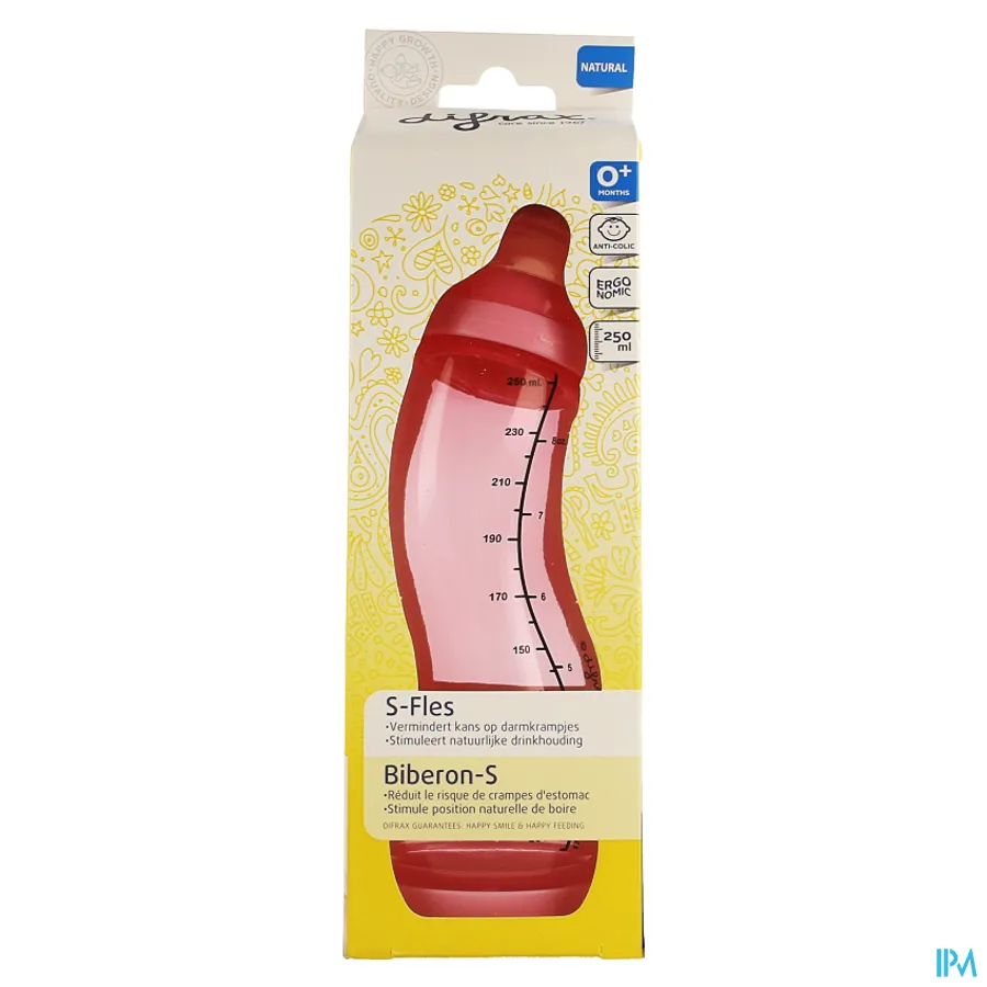 packshot van Difrax Zuigfles S 250 ml