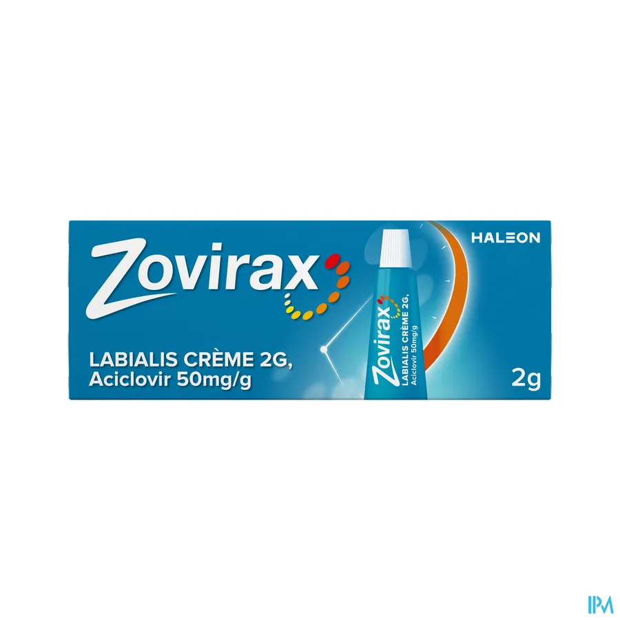 packshot van Zovirax Labialis Crème 2 g
