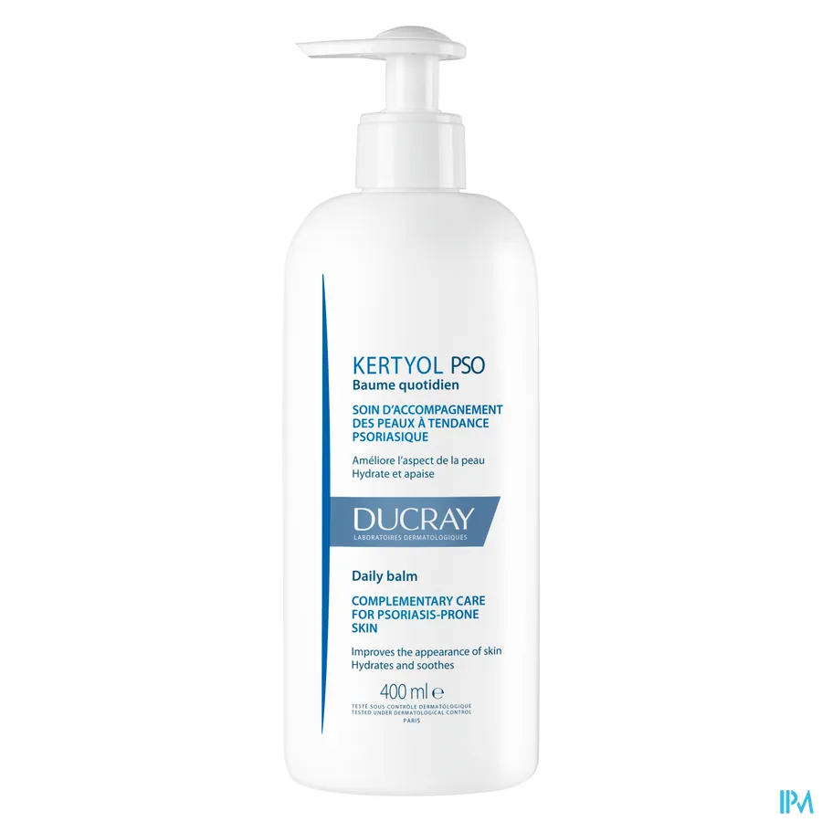 packshot van Ducray Kertyol PSO Balsem voor Dagelijks Gebruik 400 ml
