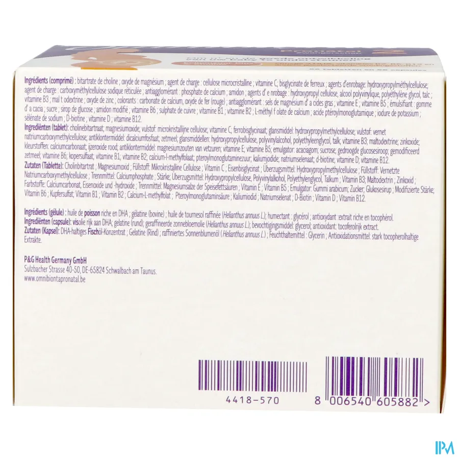 packshot van Omnibionta Pronatal 2 56 tabletten + 56 capsules