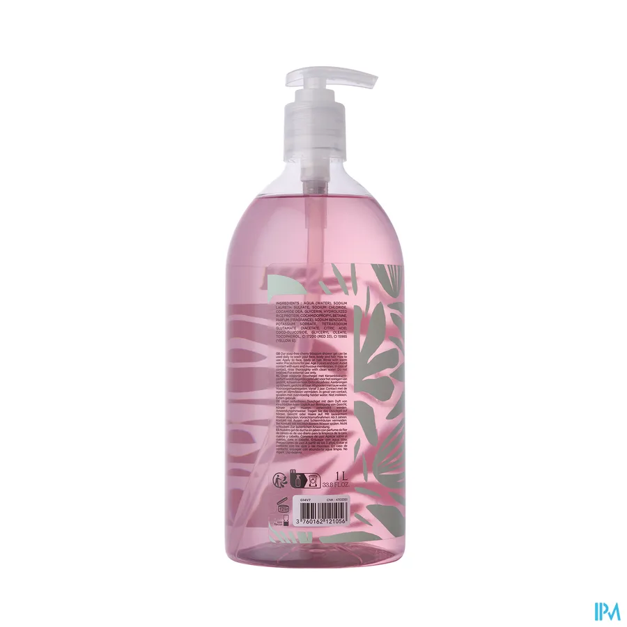 packshot van Cosm'ethik Douchegel Bio Kersenbloesem Pompfles 1l