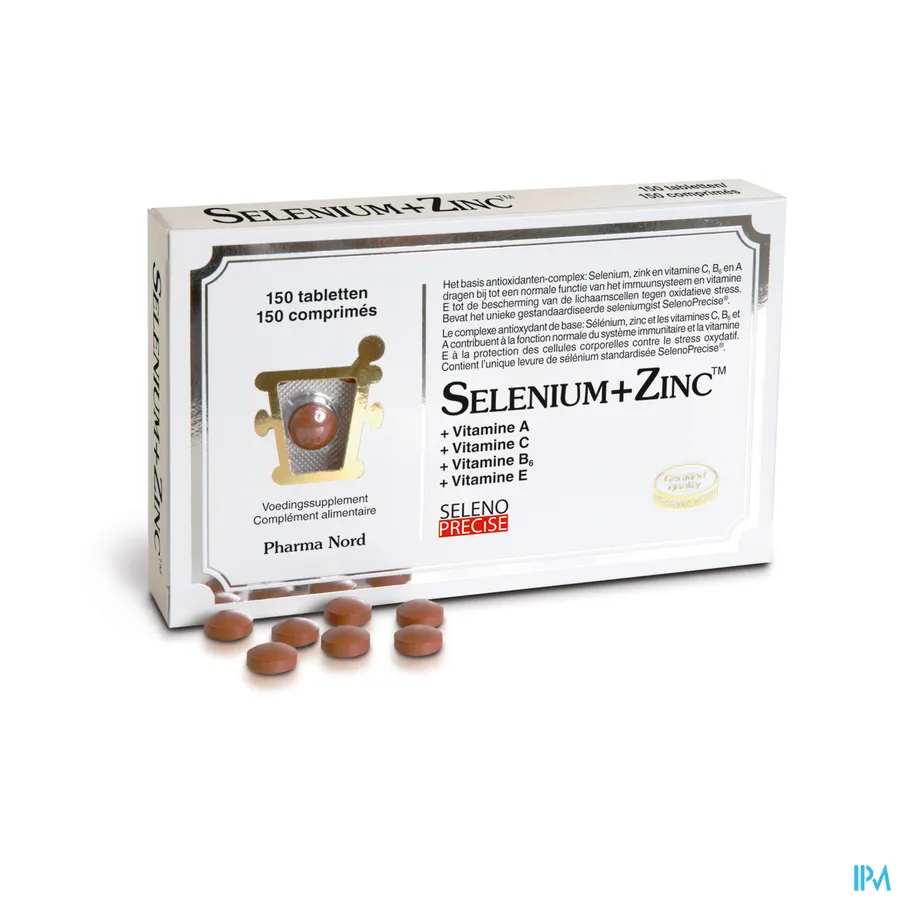 packshot van Pharma Nord Selenium + Zinc 150 tabletten
