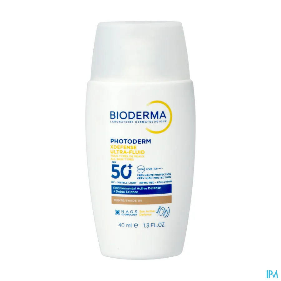productshot van Bioderma Photoderm XDefense Ultra-Fluid SPF 50+ 40 ml Shade 04