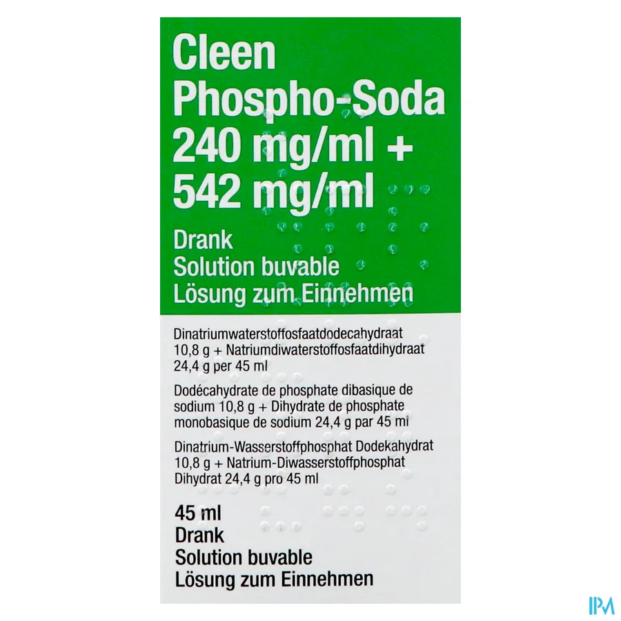 packshot van Cleen Phospho-Soda Drank 45 ml