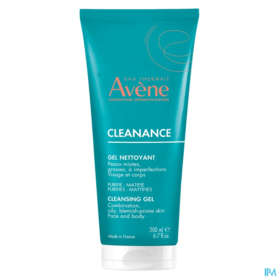 packshot van Avène Cleanance Reinigende Gel 200 ml
