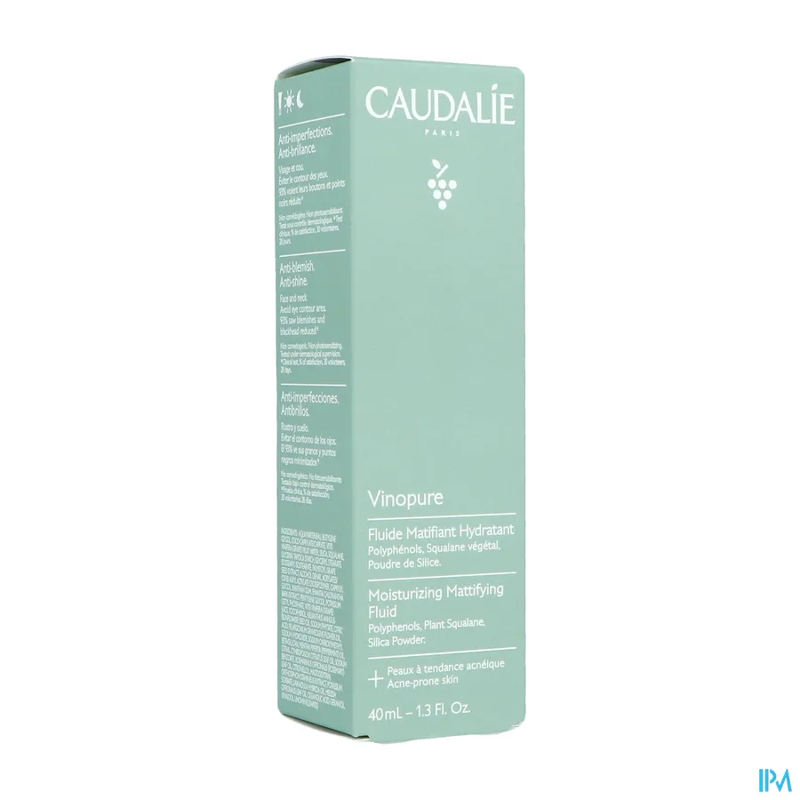packshot van Caudalie Vinopure Mattifiërende Fluide 40 ml